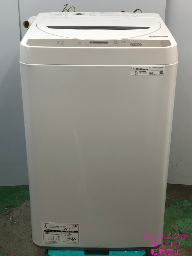 シャープ SHARP 洗濯機 6Kg 21年式