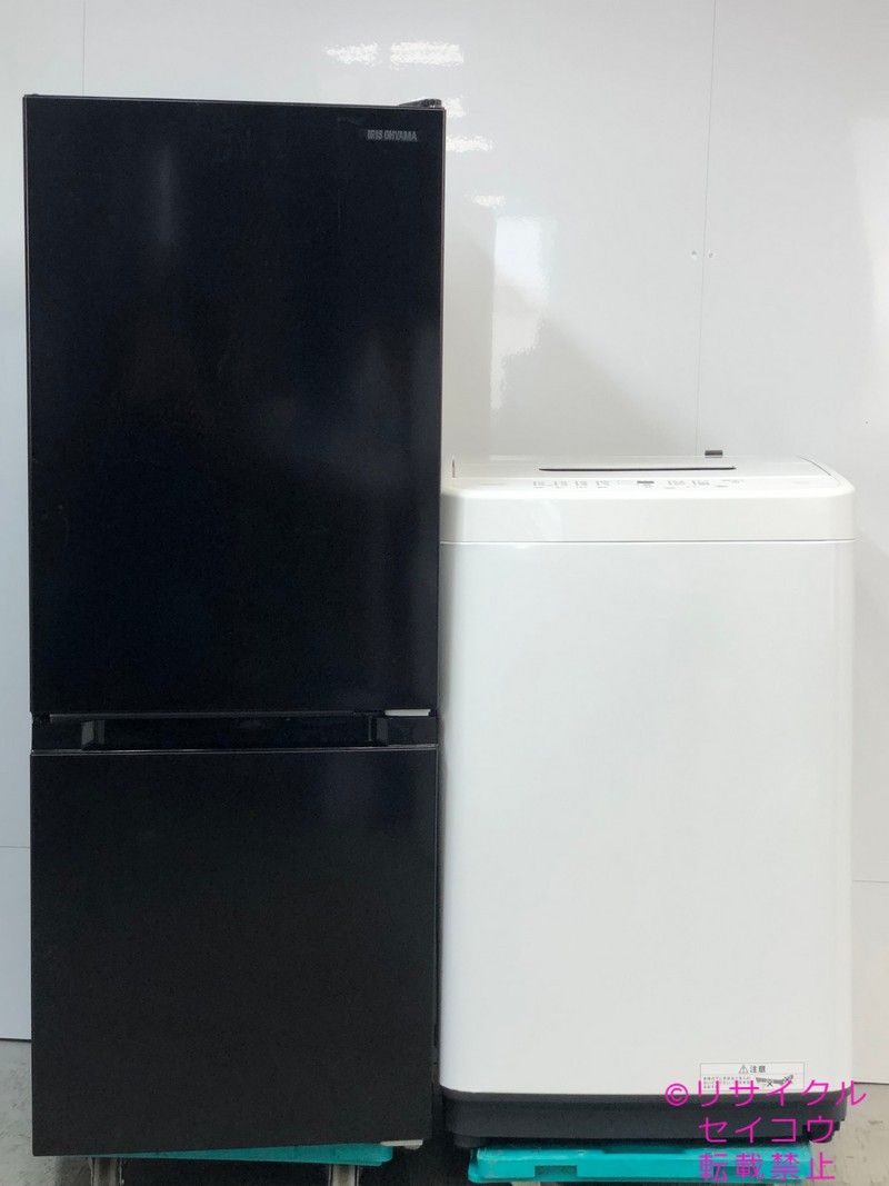【中古】アイリスオーヤマ冷蔵庫洗濯機セット 2024年式